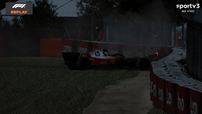 Leclerc bate forte e interrompe a Qualificação no GP de Barcelona-Catalunha