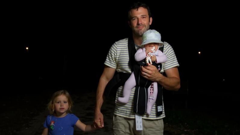 Jennifer Garner shared never-before-seen snaps of her ex-husband, Ben Affleck (seen above with his daughters), with their children for Father's Day.