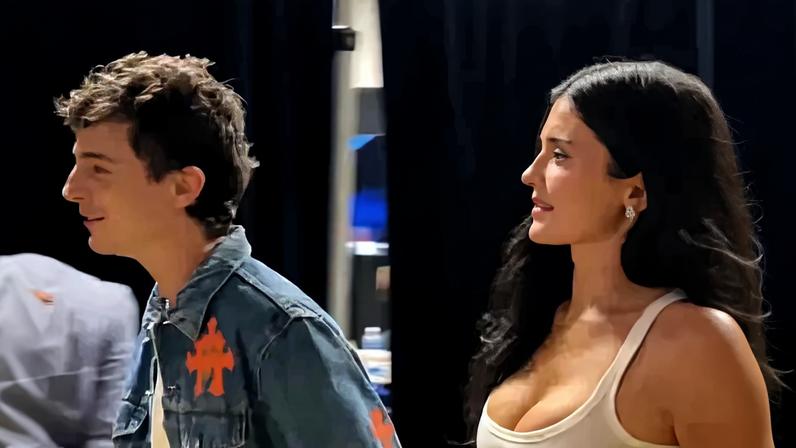 Kylie Jenner and Timothée Chalamet showed their love for each other and the Knicks in matching Chrome Hearts outfits.