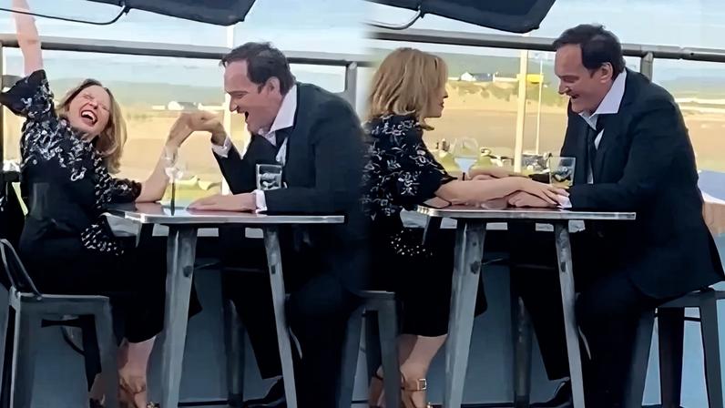Residents of a tiny town in Wales were left stunned when Hollywood and pop music royalty arrived to film a new project together.