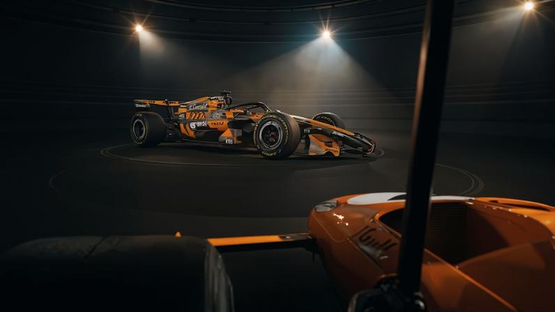 McLaren revela pintura especial para o GP de Mônaco da F1 2026, seu milésimo na categoria — Foto: Divulgação