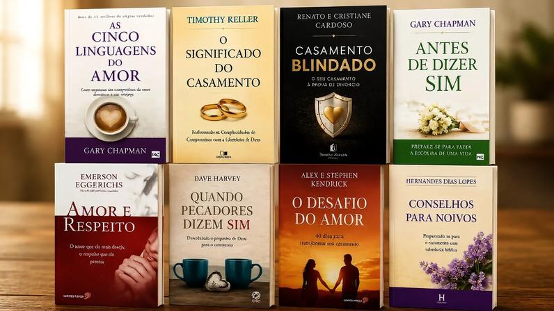 8 livros cristãos para fortalecer relacionamentos de casais