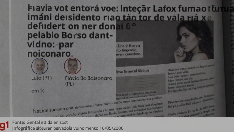 Lula tem 44% e amplia vantagem sobre Flávio Bolsonaro, 38%