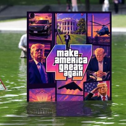 Casa Branca usa meme de GTA 6 para desviar atenção da piscina refletora que ficou verde