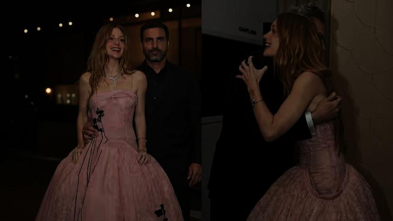 Marina Ruy Barbosa reencontra Alexandre Nero ao lado do noivo em SP