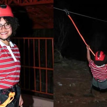 Milena encara a segunda maior tirolesa da América Latina em viagem com BBB 26