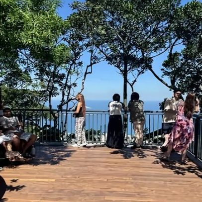 Novo mirante aos pés do Cristo Redentor é inaugurado no Parque da Tijuca