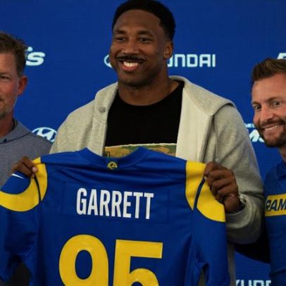 Myles Garrett, novo Ram, busca vencer o Super Bowl e firmar-se entre os grandes