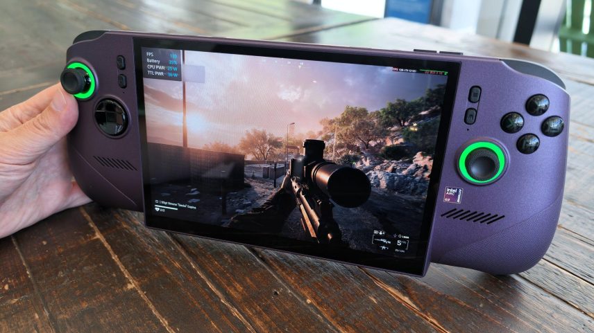 The new MSI Claw with Intel Arc G3 Extreme.