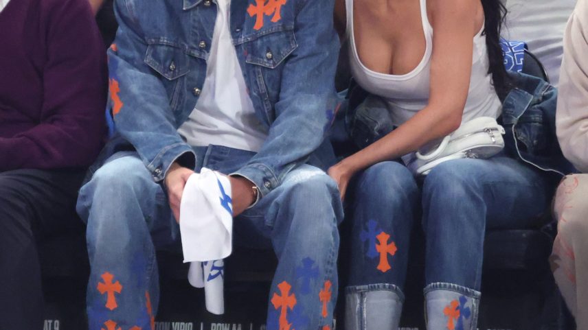 Timothee Chalamet (seen above with Kylie Jenner) went wild celebrating the New York Knicks winning Game 4 of the NBA Finals on Wednesday.