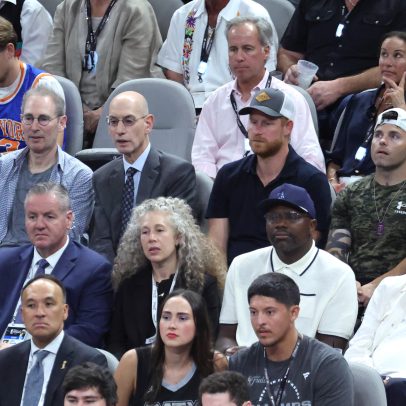Príncipe Harry fica na 8ª fila em Knicks x Spurs; celebridades ficam na quadra