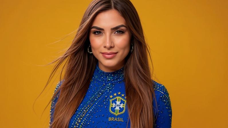Nicole Bahls celebra participação em especial da Copa do Mundo