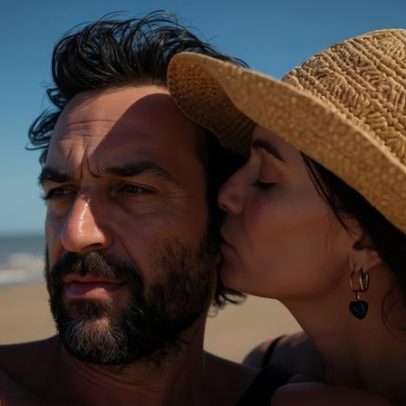 Julio Andrade e esposa trocam declarações em tom afetuoso