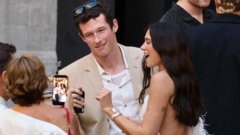 Dua Lipa and Callum Turner