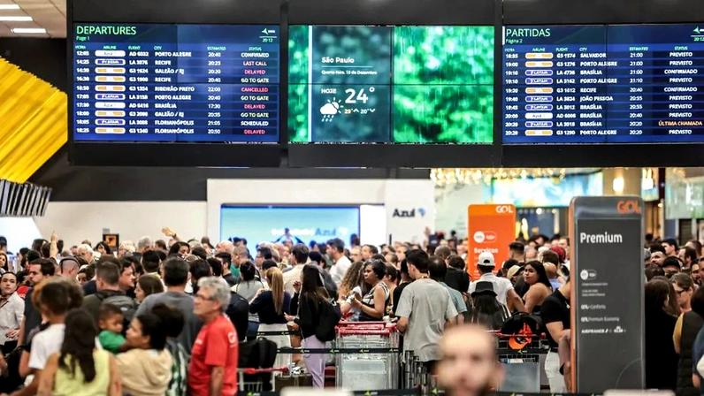 Pane na comunicação suspende voos nos aeroportos de São Paulo