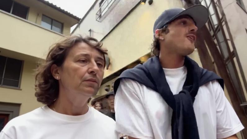 Jacob Elordi reacted after a fan touched him while hoping for a selfie in Japan.