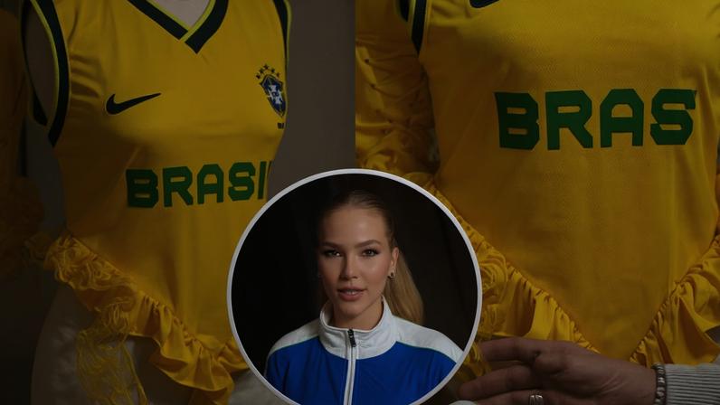 Camisa do Brasil em Virginia ganha trançado nas costas para a Copa