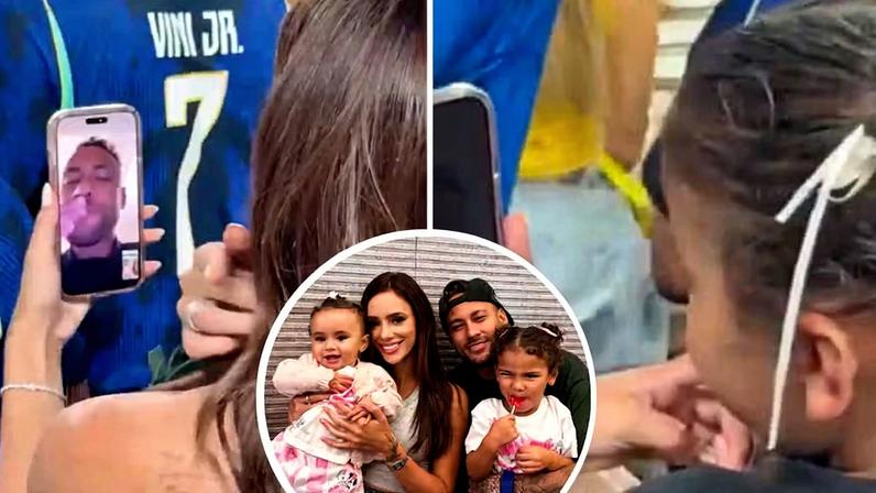 Vídeo de Neymar em chamada com Bruna Biancardi e Mavie desperta reação de fãs
