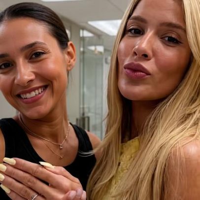 Anel de Karoline Lima reaparece em fotos de manicure após boatos de noivado