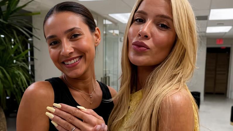 Após boatos de noivado, anel de Karoline Lima volta a chamar atenção em fotos de manicure; veja de pertinho — Foto: Reprodução/Instagram/@nails.bylucinha