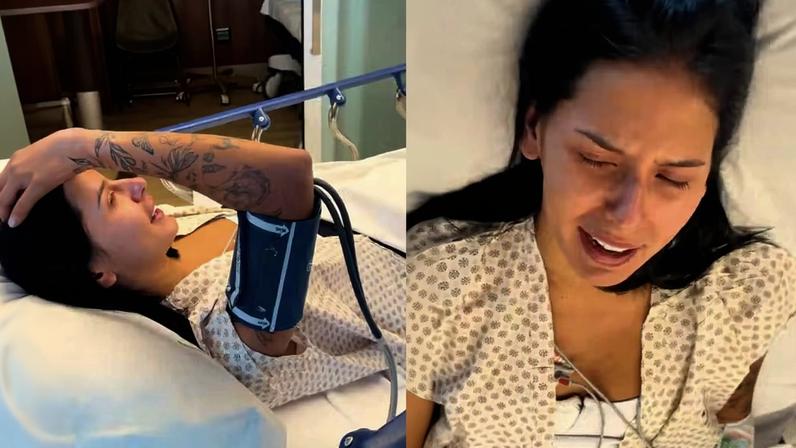 Ana Castela revela que 'ele' não foi visitá-la no hospital após endoscopia e web reage: 'Fica bem' — Foto: Reprodução/TikTok