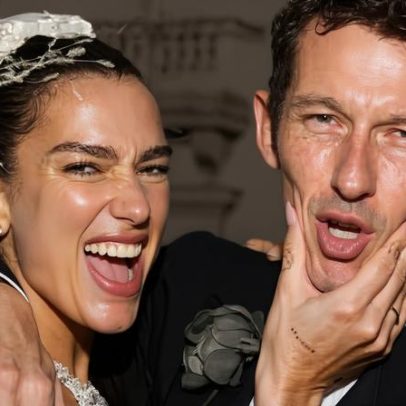 Dua Lipa abre álbum de casamento com Callum Turner e fãs celebram