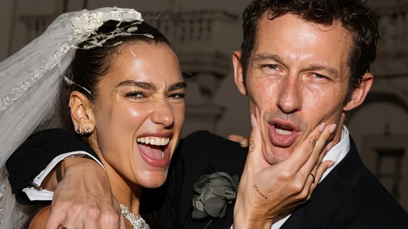 Dua Lipa abre álbum de casamento com Callum Turner e fãs celebram