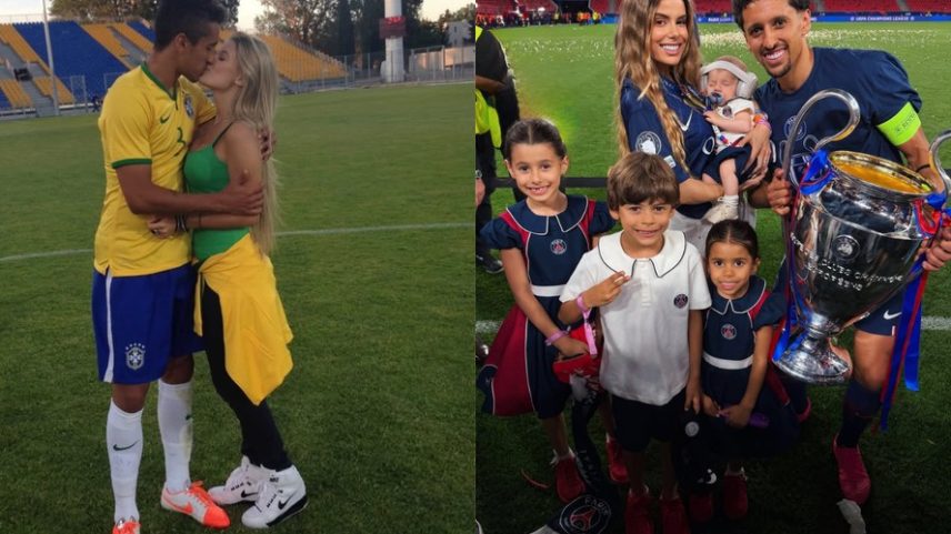Carol Cabrino e Marquinhos em 2014/ Carol Cabrino e Marquinhos em 2026