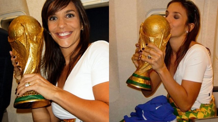 Ivete Sangalo resgata fotos com a taça da Copa do Mundo — Foto: Reprodução/ Instagram