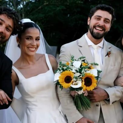 Casamento de Eike Duarte e Natália Vivacqua tem presença de Larissa Manoela