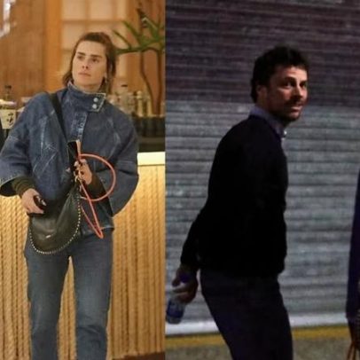 Carolina Dieckmann assiste peça de Débora Falabella no Rio ao lado do marido
