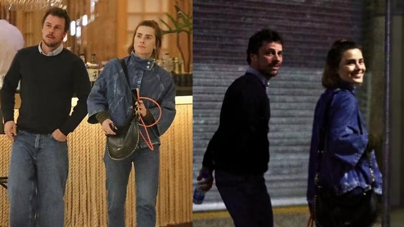 Carolina Dieckmann assiste peça de Débora Falabella no Rio ao lado do marido
