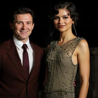 Zendaya usa vestido inspirado em teia na première de Homem-Aranha em Roma