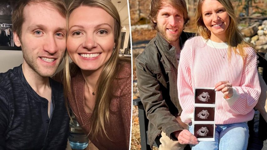 Jesse and Ashley Ridgway smiling together.