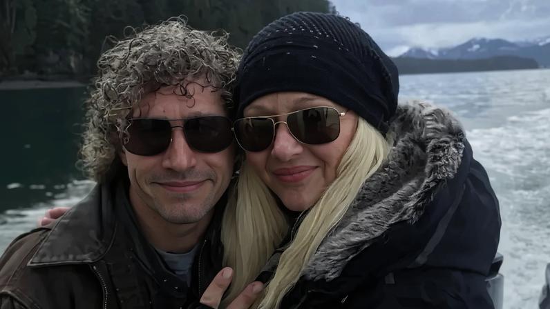 Matt Brown and Twila Byars on a boat in Alaska.