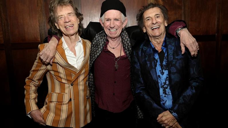 Mick Jagger, Keith Richards, and Ronnie Wood