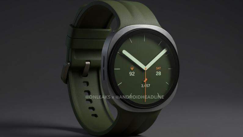 Leaked render of Samsung Galaxy Watch 9 from the front