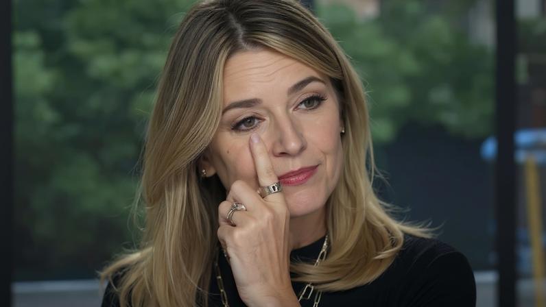 Savannah Guthrie on the Today show wiping away a tear.