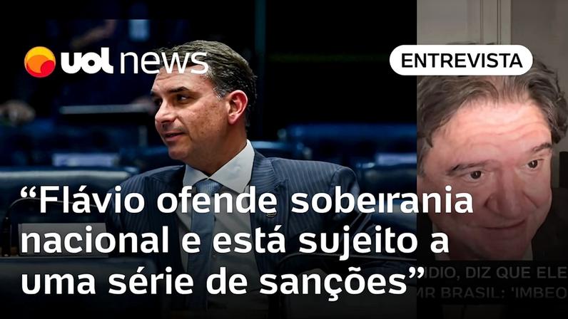 Flávio atenta contra soberania e está sujeito a sanções, afirma Pedro Serrano