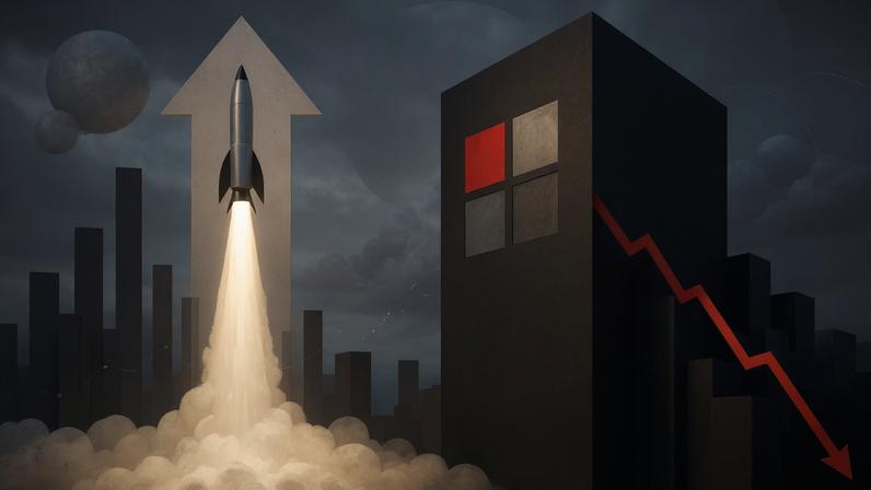 SpaceX decola em Wall Street enquanto Microsoft defende bilhões em IA