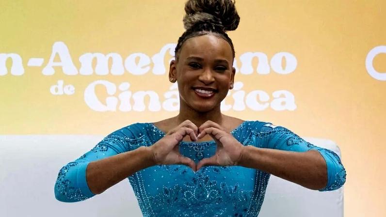 Rebeca Andrade conquista ouro no salto ao atingir 14.266 no Pan-americano
