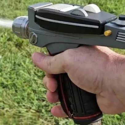 Impressão 3D de spray para mangueira inspirado em Star Trek para o jardim