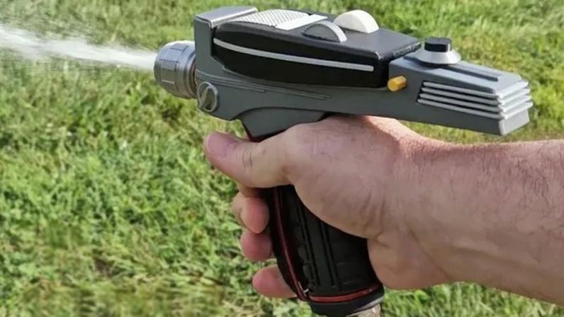 Impressão 3D de spray para mangueira inspirado em Star Trek para o jardim