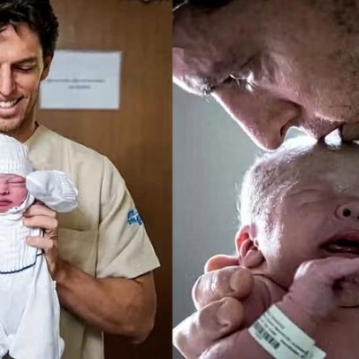 Amaury Nunes e Gabi Buraick revelam rosto do filho e bastidores do parto
