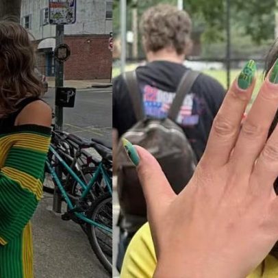 Enteada de Carlo Ancelotti surge com look estiloso para vibrar pelo Brasil