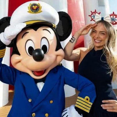 Tata Estaniecki embarca em cruzeiro da Disney e fala de saudades dos filhos