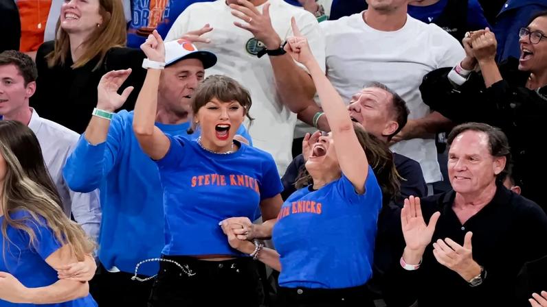 Taylor Swift attended Game 4 of the 2026 NBA Finals between the New York Knicks and San Antonio Spurs in New York City Monday night.