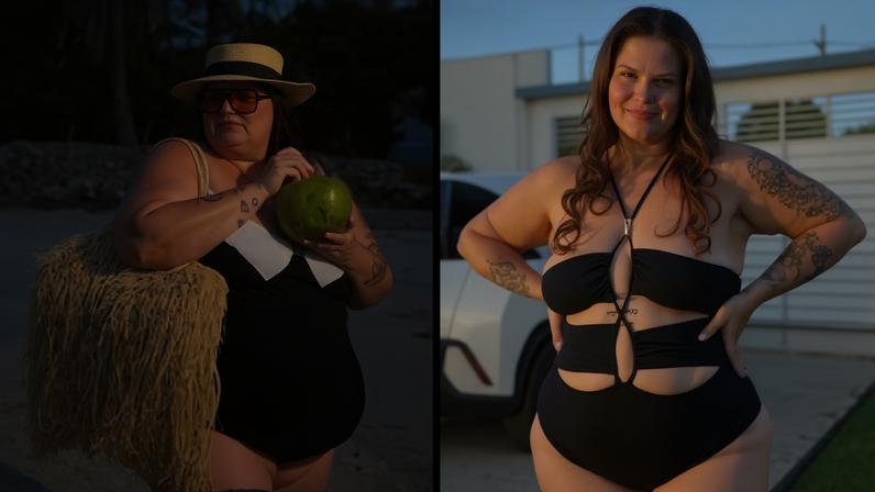 Antes e depois: Thais Carla — Foto: Reprodução/Instagram