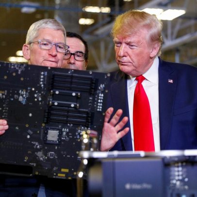 Trump afirma que Apple produzirá chips nos EUA com apoio da Intel
