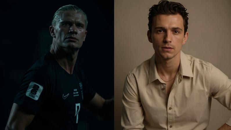 Erling Haaland recebeu convite de Tom Holland — Foto: Reprodução/Instagram